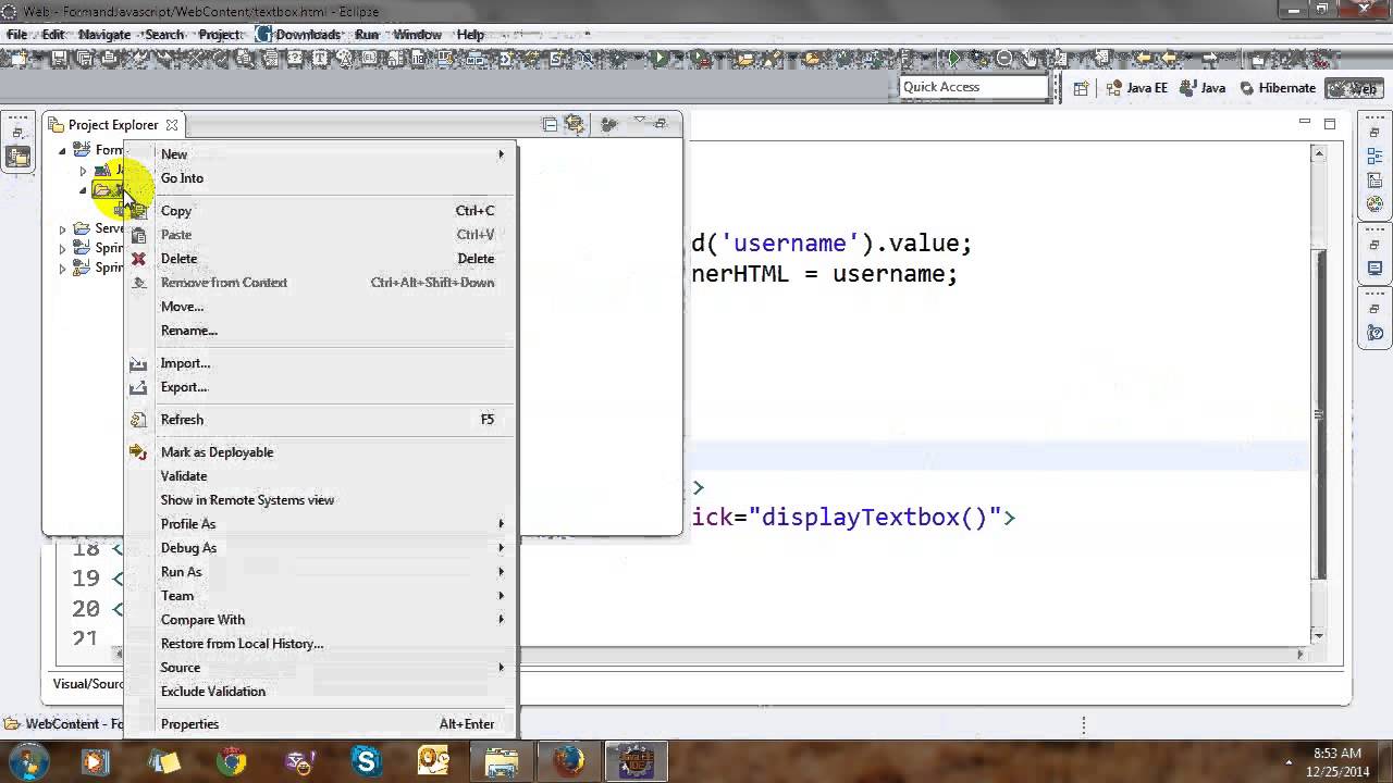 Form Control Values Using Javascript