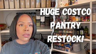 Huge Pantry Refresh & Restock | Costco Bulk Haul | Cleaning, Organizing & Decanting
