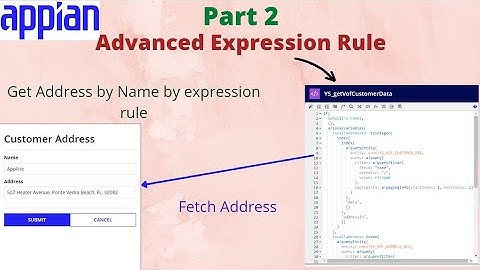 Query Entity | Part 2 | Advanced Expression rule | Display address for Name