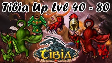 Tibia upando level 40 - 100 free account + Quest~ hunts e caves do tibia