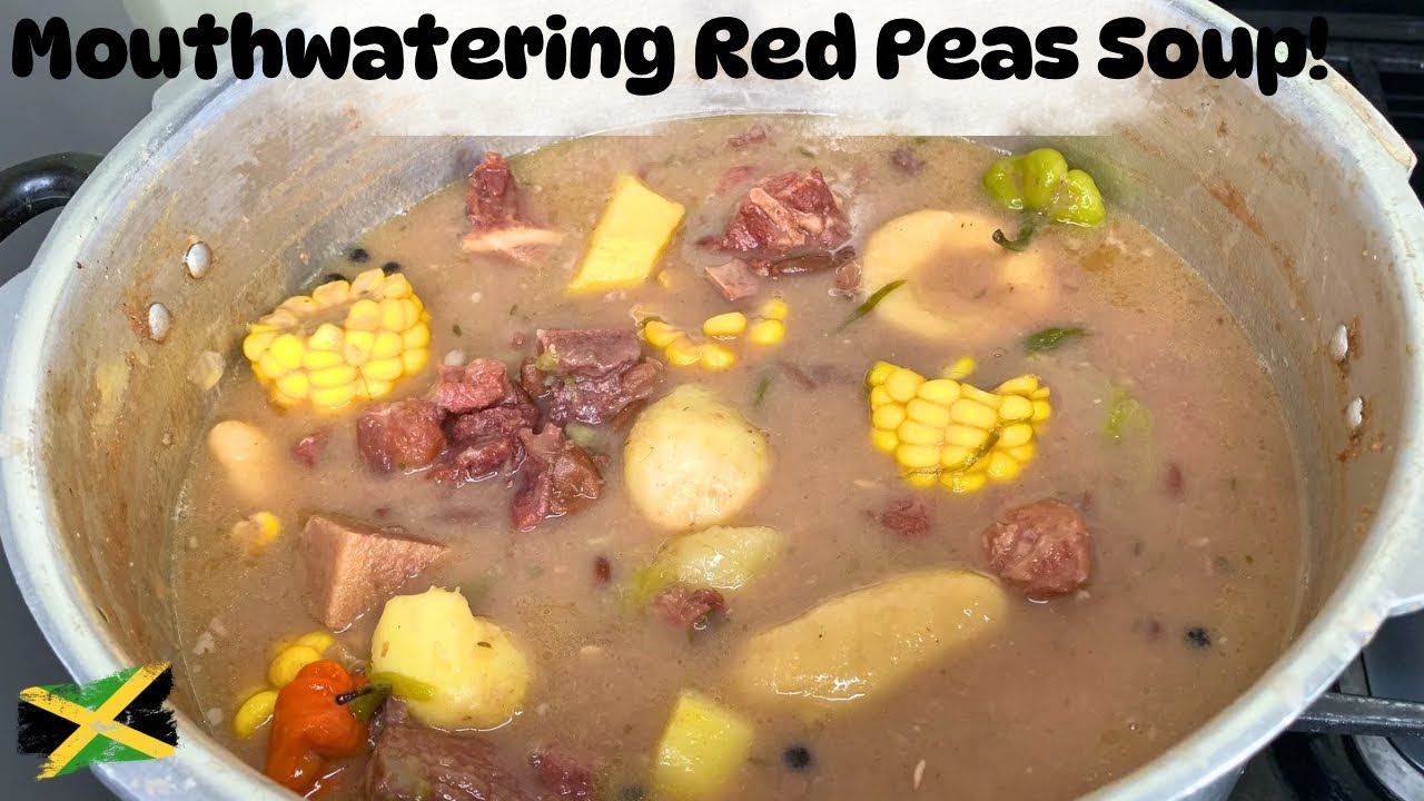 Как приготовить восхитительный, ароматный суп из красного гороха (в ямайском стиле) | Кухня Вэл