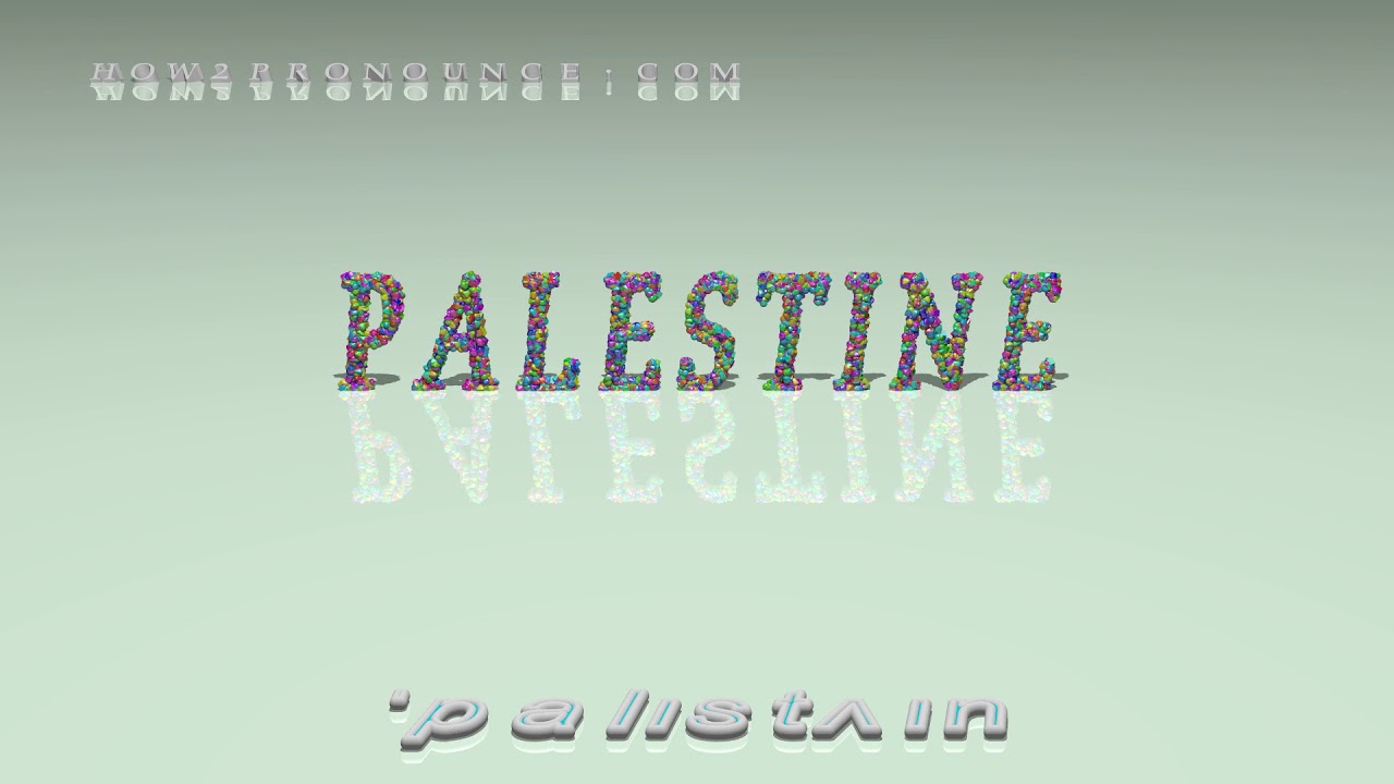 Palestine pronunciation YouTube