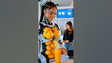 Mango Juice Maker Robot #futuristic #smoothie#healthyfood #juice#humanoid