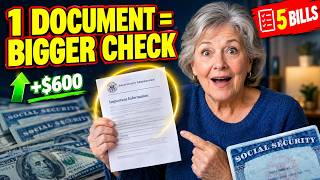 This ONE Document Could Raise Your Social Security Check — 5 Bills Seniors Must Know