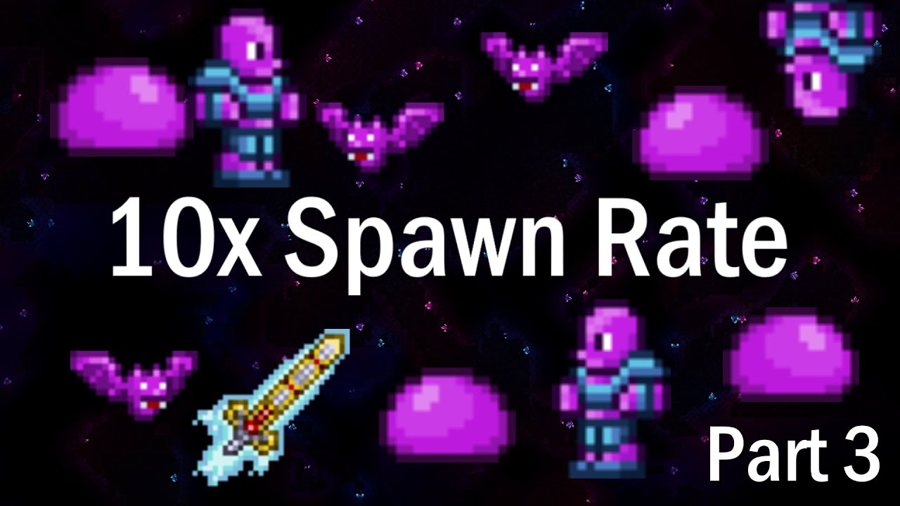 Terraria - 10x Spawn Rate Playthrough (Part 3) - YouTube