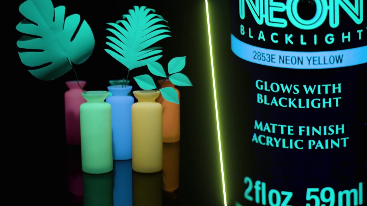 Glow & Blacklight Neon Craft Paint