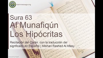سورة 63. المنافقون (ترجمة باللغة الأسبانية) | مشاري بن راشد العفاسي