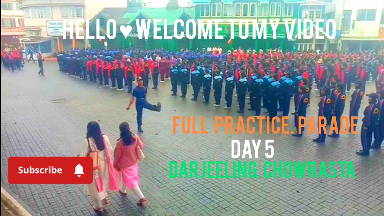 Full Practice Parade For Independence Day 5 At Darjeeling Chowrasta... 2k25 // nabin chettri
