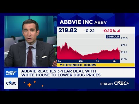 AbbVie reaches 3-year deal with White House to lower drug prices