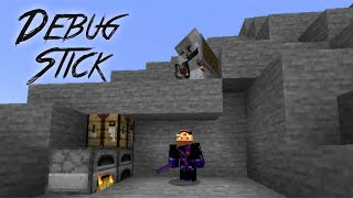 if DEBUG STICKS were allowed in Minecraft Manhunt