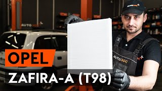 Ako nahradiť Kabínový filter VAUXHALL ASTRA Mk VI (J) Saloon - příručka
