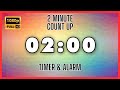 ⏰ 2 Minute Timer Count Up 1080p HD Online Timer to Improve Your Focus and Accelerate Productivity