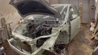 Исправляем некачественный ремонт Toyota Prius - отрезали морду по самые гланды 