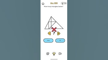 brain 🧠 test level 155. how many triangle below ?