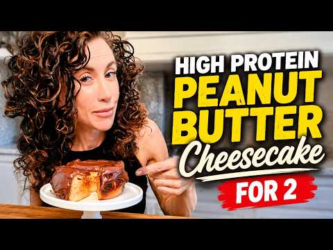 High Protein Peanut Butter Cheesecake for 2