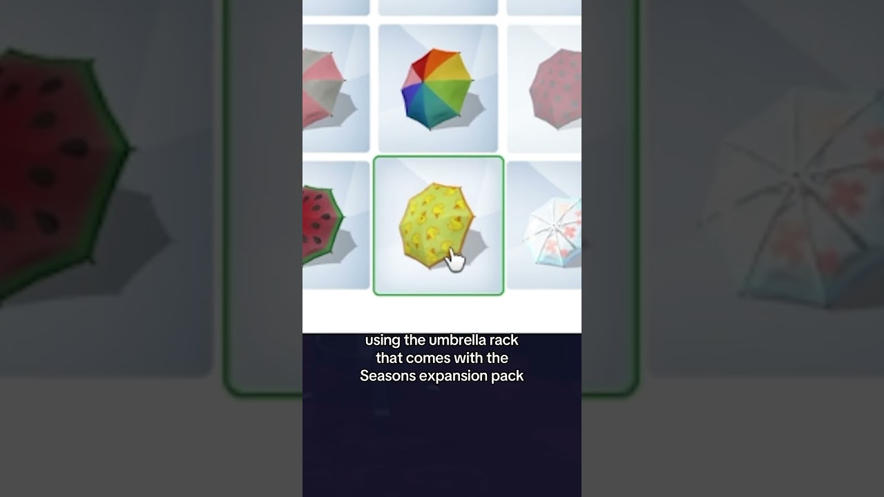 Umbrellas in the Sims 4 ☂️