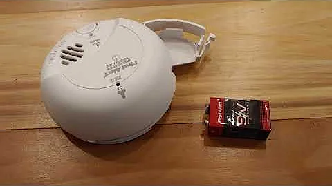 LOCKED Battery Drawer; First Alert Smoke Alarm Battery Change (SC9120B)