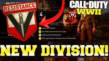 NEW DIVISION "RESISTANCE" COMING TO WW2! SIX SENSE FROM BO3 IN WW2 (WW2 UPDATE)
