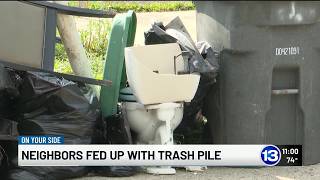 North Toledo neighbors say growing trash pile has gone unaddressed for three months