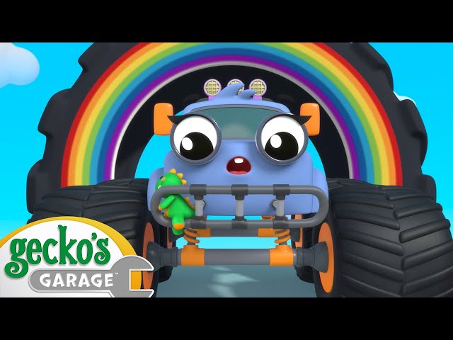 Max The Monster Truck Is STUCK｜Gecko's Garage｜Funny Cartoon For  Kids｜Learning Videos For Toddlers 