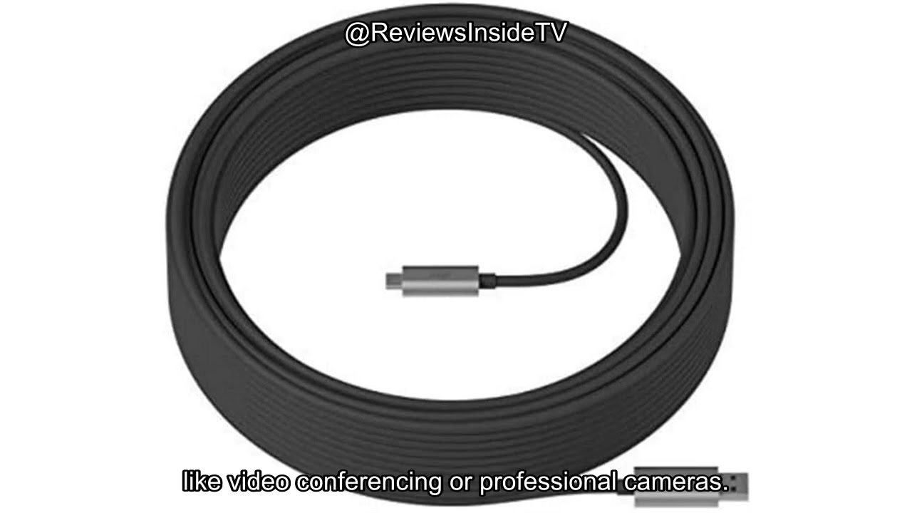 Logicool 25m USB STRONG 3.1 ケーブル Logitech Strong Cable USB 3.1, 25M – Durable & High-Speed