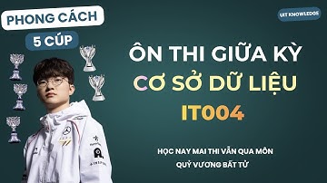 Cùng Mình Ôn Giữa Kỳ Cơ Sở Dữ Liệu Để Mai Thi