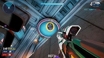 Glitched Under map Splitgate glitch