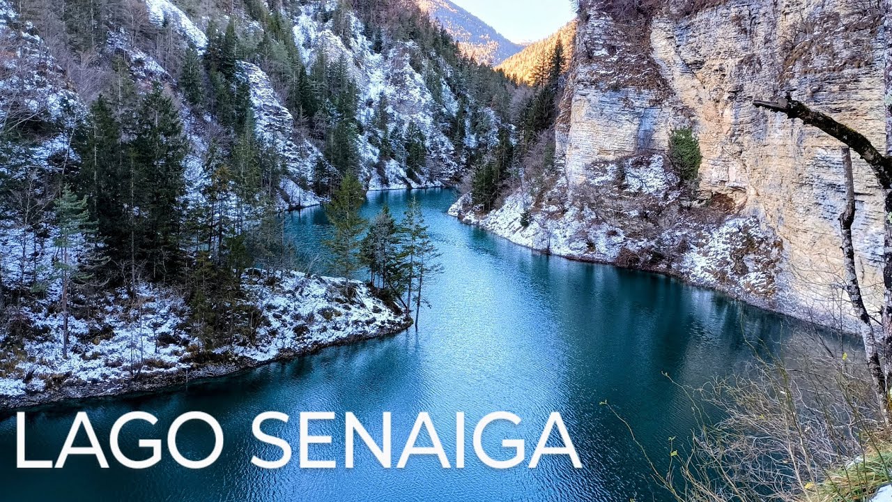 FIORDO sul LAGO SENAIGA | GIRO del LAGO |PASSERELLA  SOSPESA | DIGA SENAIGA | LAMON | VENETO
