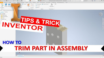 Inventor Trim-onderdeel in montage