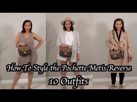 Louis Vuitton Pochette Metis Outfits - Reverse Monogram Styled with 5  Outfits 💃