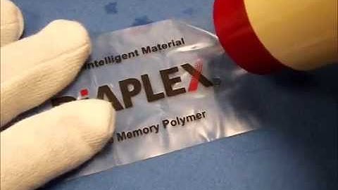 Shape memory effect in polyurethane card