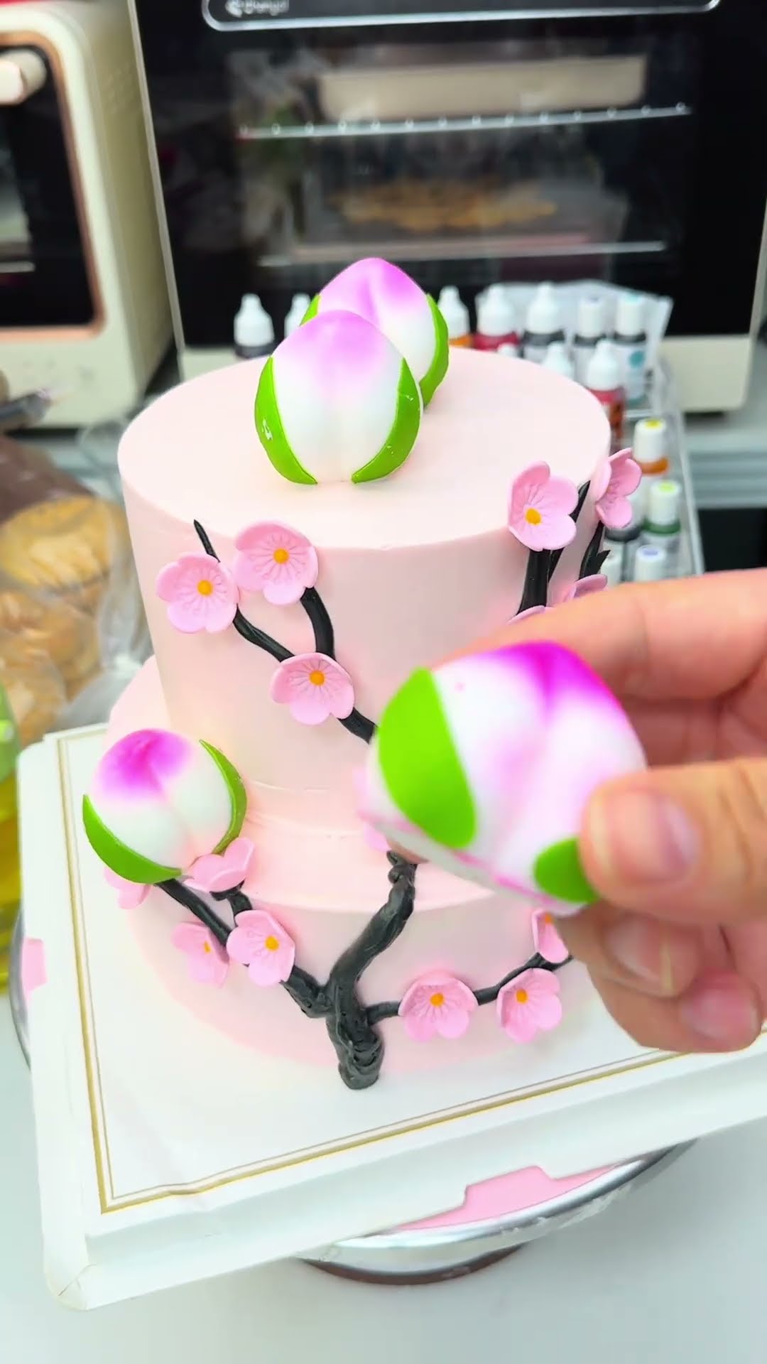 Cream decoration birthday cake birthday cake hand-painted cake birthday cake