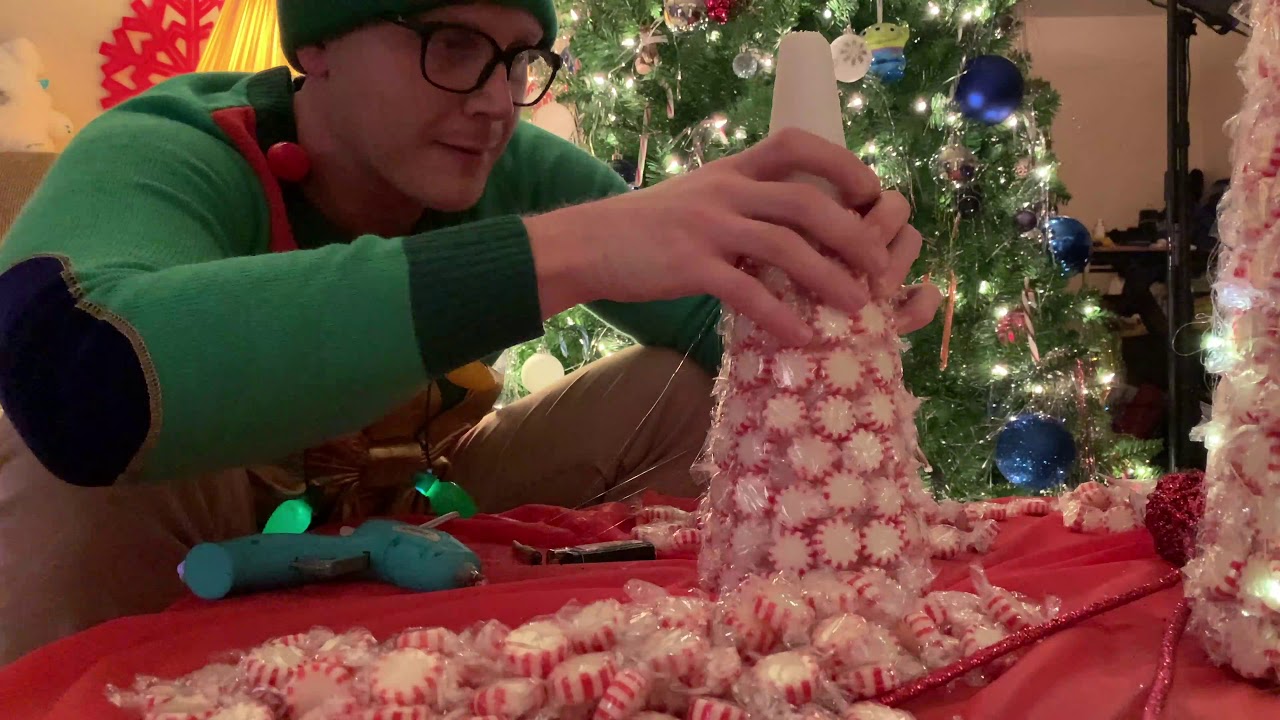 Holiday Peppermint Tree Tutorial - YouTube
