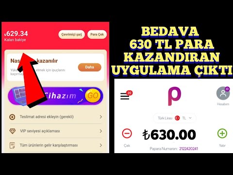 BEDAVA 629 TL PARA KAZANDIRAN YENİ UYGULAMA GELDİ İNTERNETTEN PARA KAZANMA 2022 ( YATIRMSIZ PARA )