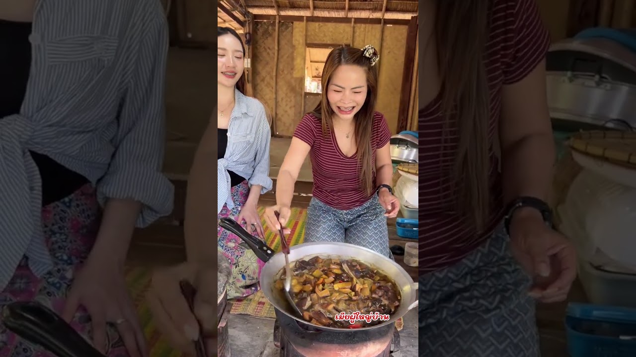 แกงเห็ดเผิ่งทามดอกใหญ่ๆ