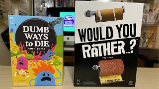 Would You Rather and Dumb Ways to Die Board Game Reviews