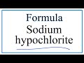 Sodium Hypochlorite and Ionic Compounds