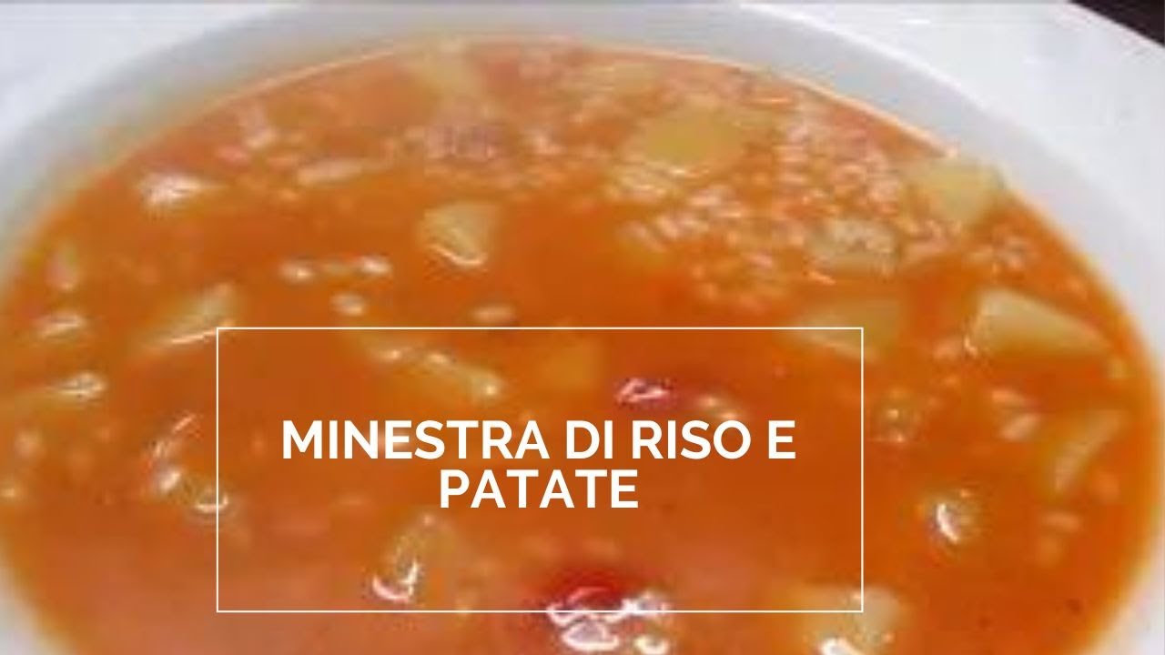 MINESTRA DI RISO E PATATE - YouTube
