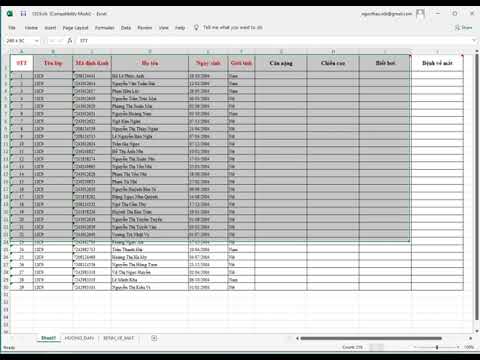 Video chia sẻ cách tạo trang tính trực tuyến excel - youtube