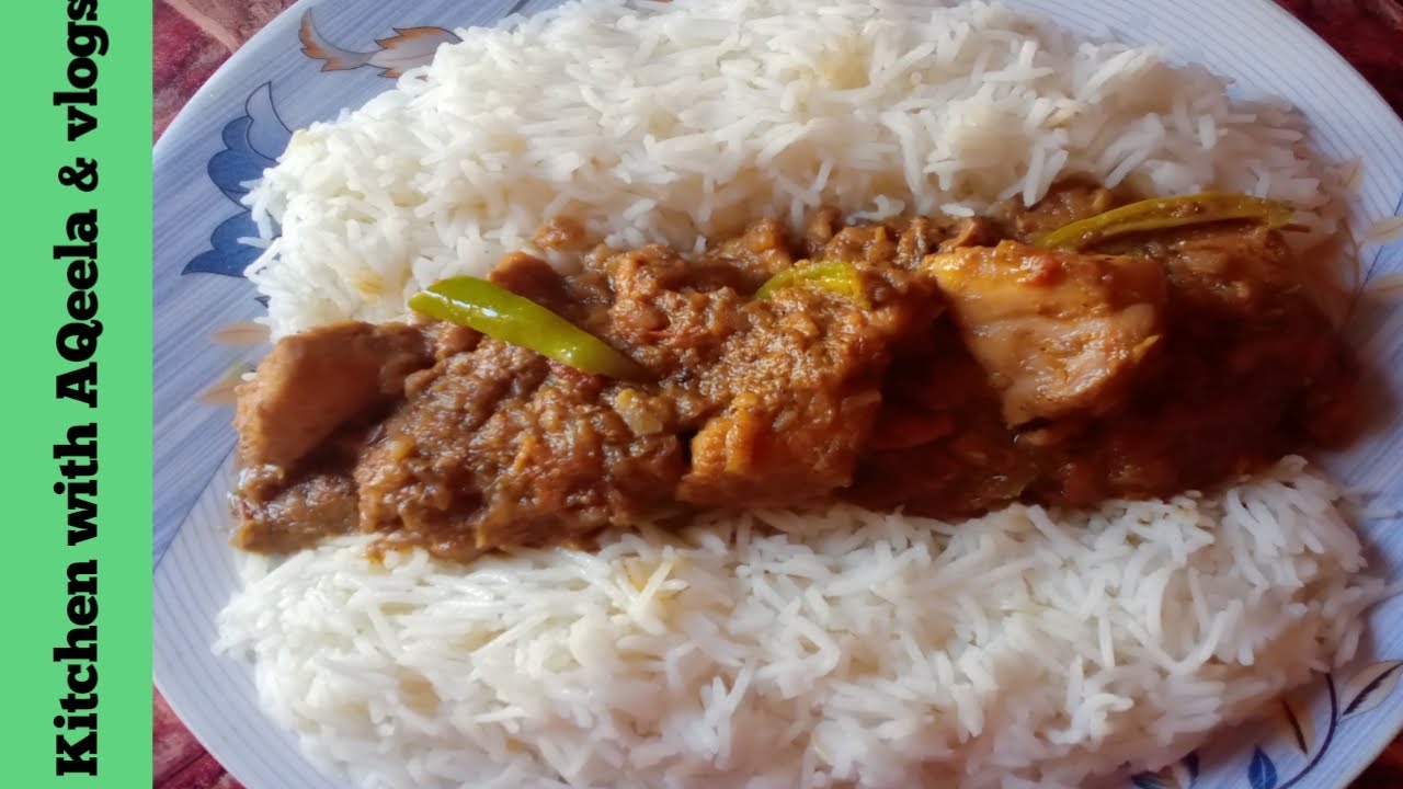 Massala Boti/Spicy Chicken With Boiled Rice /Kitchen with AQeela ...