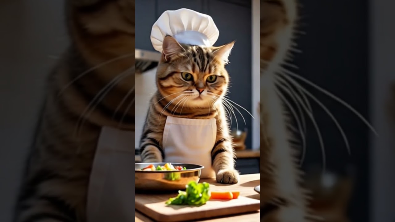 cats cooking 🍳 