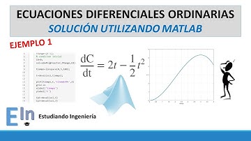 Ecuaciones diferenciales Ordinarias (EDO) / Solución Utilizando Matlab / Ejemplo1