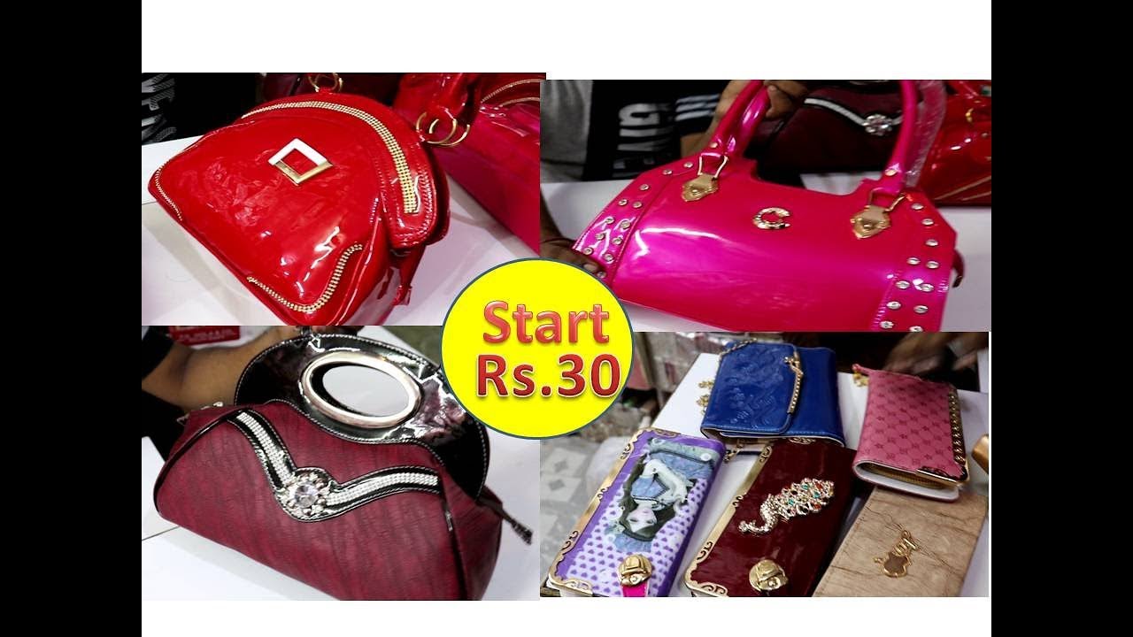 ladies purse wholesale market sadar bazar new delhi//handbags market