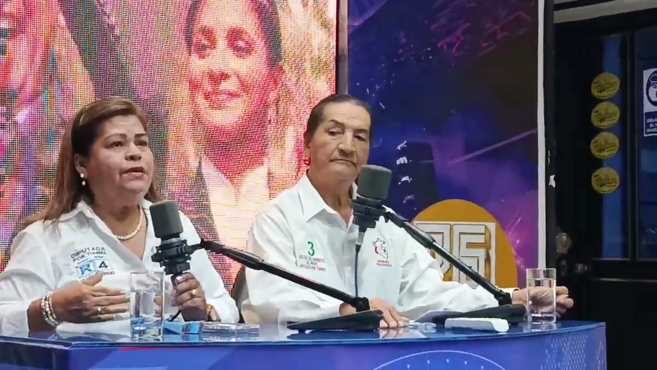 WALTER CRUZ Y MILAGROS RODRIGUEZ EN PROGRAMA TELEVISIVO VOZ Y VOTO EN TUMBES, 07 DE MARZO 2026