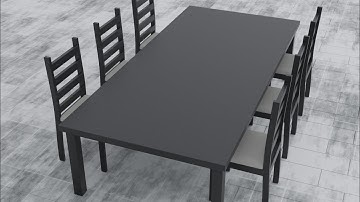 Quick Dining Table modelling in blender.