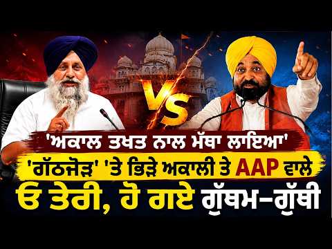 'Akal Takht ਨਾਲ ਮੱਥਾ ਲਾਇਆ' 'ਗੱਠਜੋੜ' 'ਤੇ ਭਿੜੇ Akali ਤੇ AAP ਵਾਲੇ, ਓ ਤੇਰੀ, ਹੋ ਗਏ ਗੁੱਥਮ-ਗੁੱਥੀ