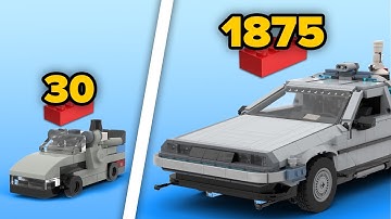 LEGO DeLorean in Different Scales | Comparison