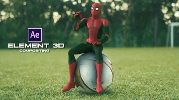 Amazing Spiderman Compositing with Element 3D: VFX Tutorial