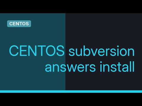 Install SVN 1.8 on Centos 7