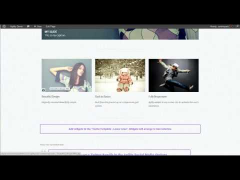 Agility WordPress Theme - Creating a Home Page [Part 1]